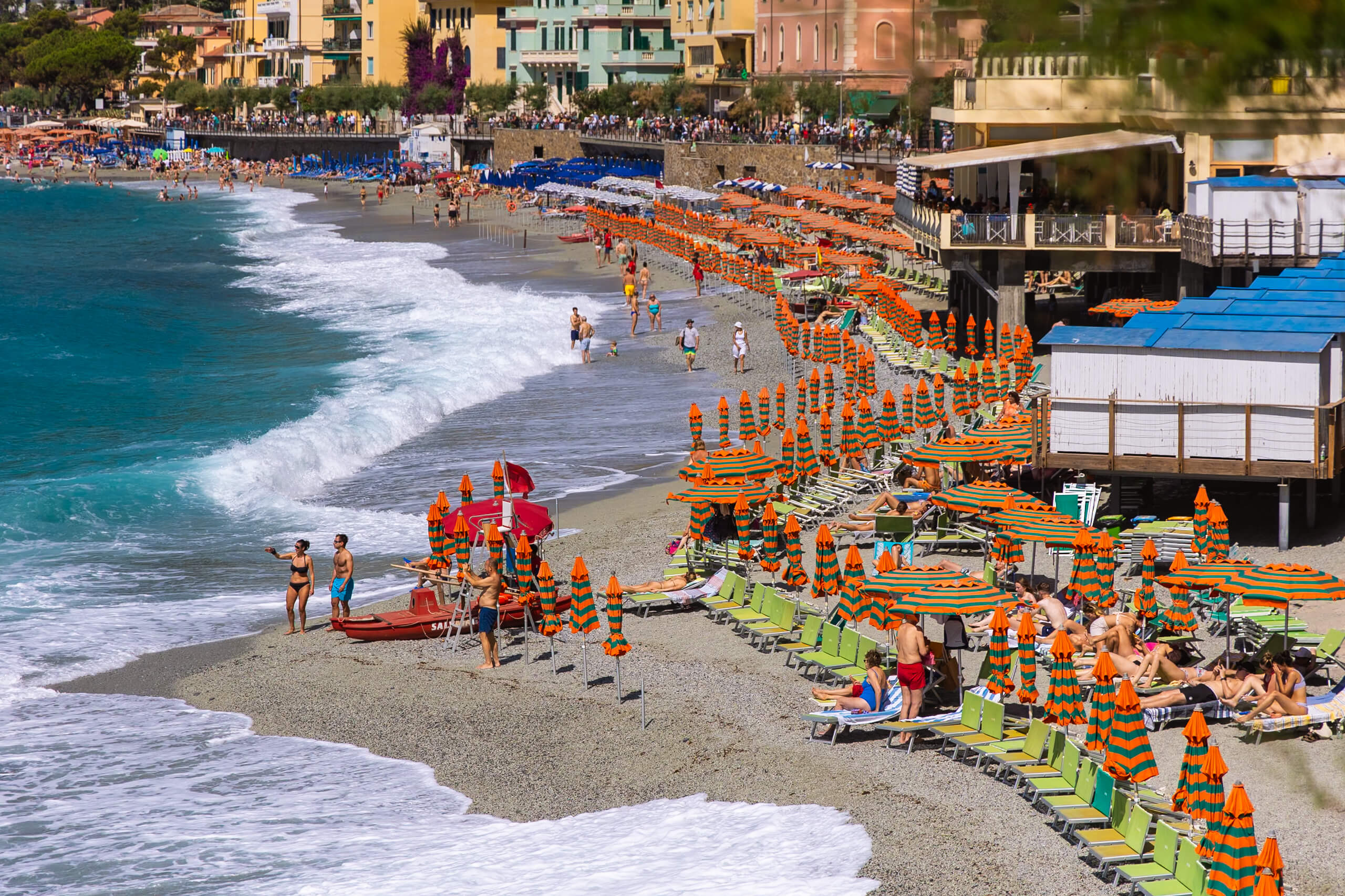 The iconic Bagni Fegina (Fegina Beach) cannot be missed in Monterosso!